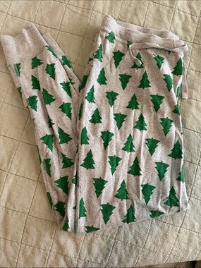 Hanna Andersson Women’s Green Tree Print Pajama Pants - Gray